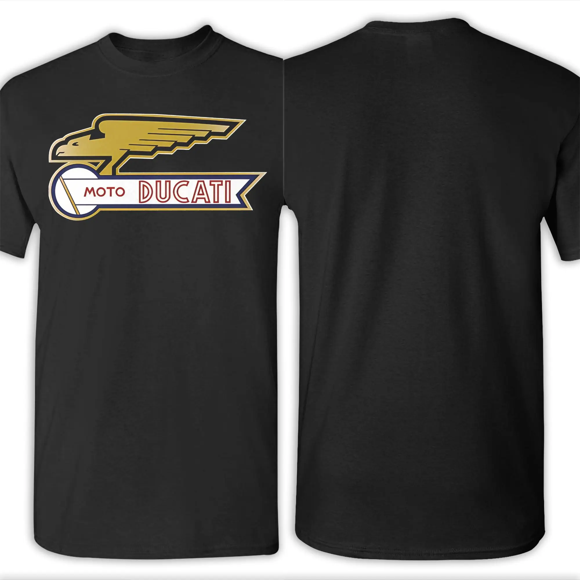 Classic Graphic Funny 100% Cotton T-Shirt D-Ducatis Tops Tees For Men view 6