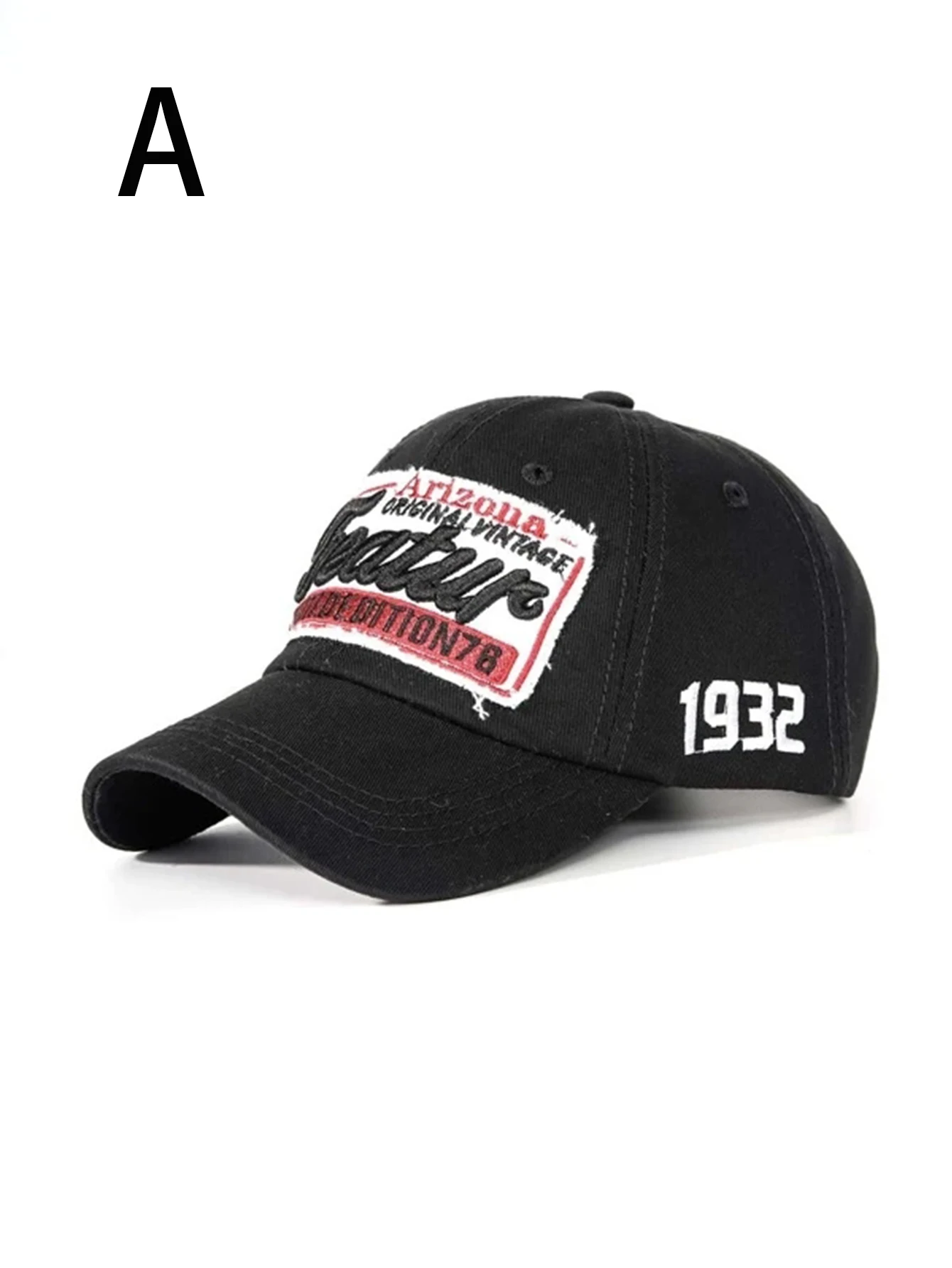 1 للجنسين طوال الموسم يرتدي قبعة بيسبول عصرية من القطن الخالص المغسول بحروف أريزونا مع حروف