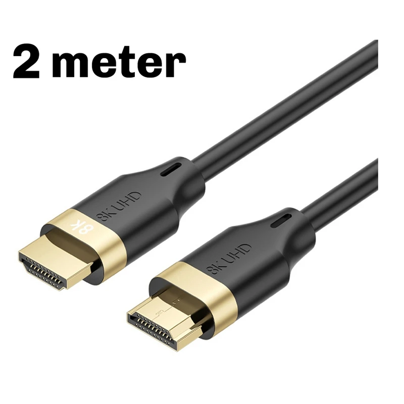 Cabo 8K HD 2.1 4K120hz 8K 60Hz 48Gbps EARC ARC HDCP Ultra Alta Velocidade HDR Para Cabo de Vídeo RTX PC Laptop Projetor HD TV 2M