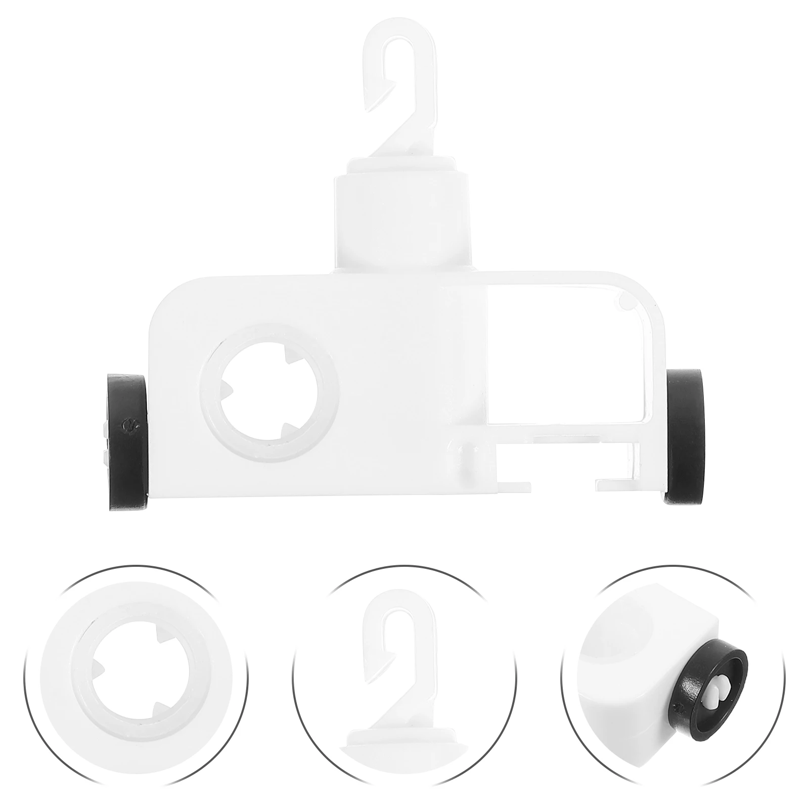 12pcs Vertical Blind Carriers Replacement Parts For Heavy Duty Blinds Smooth Quiet Sliding Load Easy Diy Installation