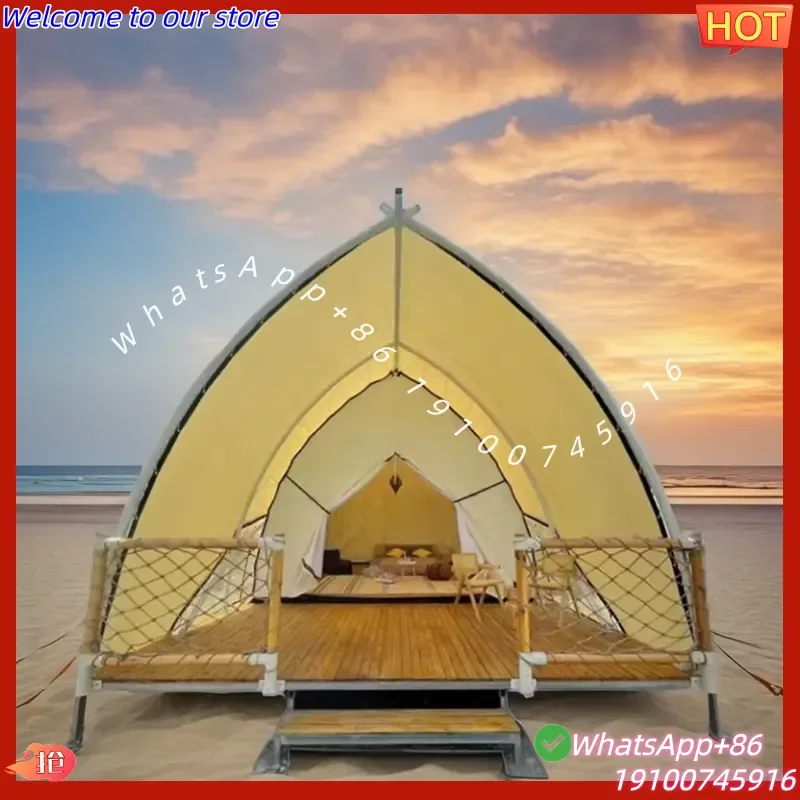 2026 Forerunner Factory Direct Portable Roof Tent Hard Shell Design Waterproof PVC Aluminum Poles for Outdoor Camping Hotels
