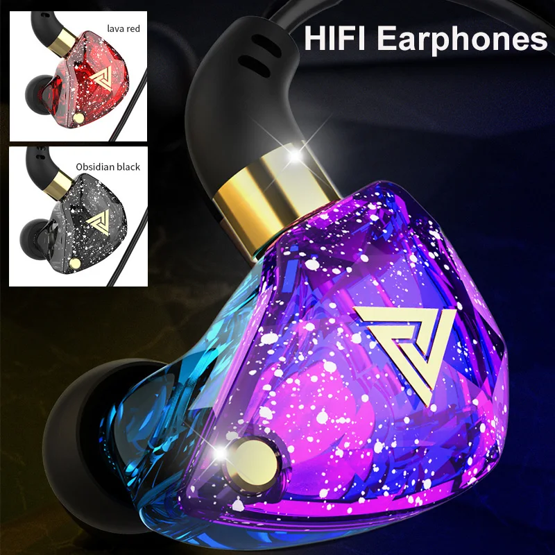 QKZ-SK8 Dynamic Earphones HIFI Bass Earbuds In Ear Monitor Sport Comfortable Noise Cancelling Headset