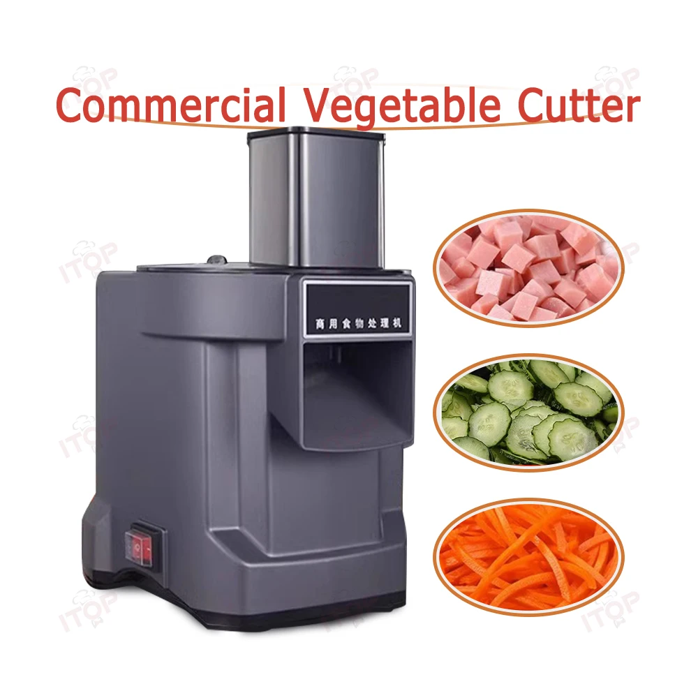 ITOP K8600 Multifunctional Vegetable Cutter Slicing Shredding Dicing Food Processor Commercial Vegetable Cutter with 3 Blade