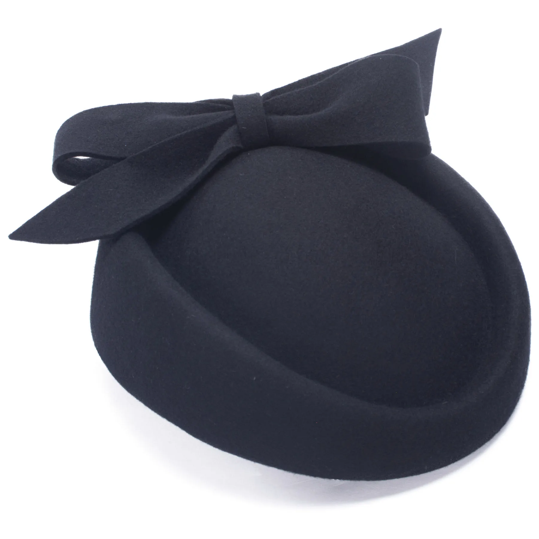 Lawliet Womens Wool Felt Dressy 1950s Cocktail Pillbox Hats Wedding Bridal Beret Church Tea Party A620