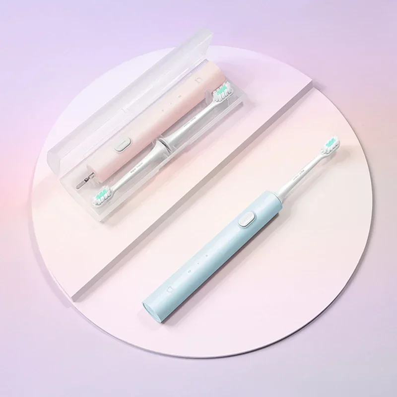 XIAOMI Mijia T200C مجموعة فرشاة الأسنان الكهربائية الذكية فرشاة أسنان سونيك قابلة للشحن IPX7 مقاوم للماء منظف تبييض الأسنان