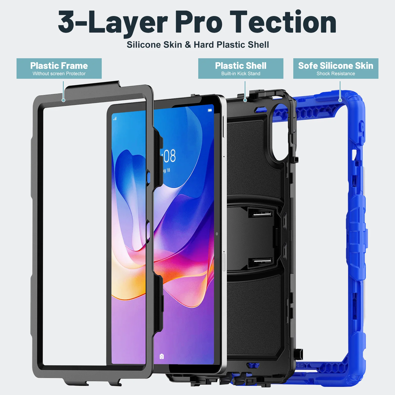 Pop For Kids Stand Tablet Cover For New XIAOMI Redmi Pad 2 / SE 2 11 Inch 2025 Funda Hot Sale Of The Season Model Silicone PC Ca