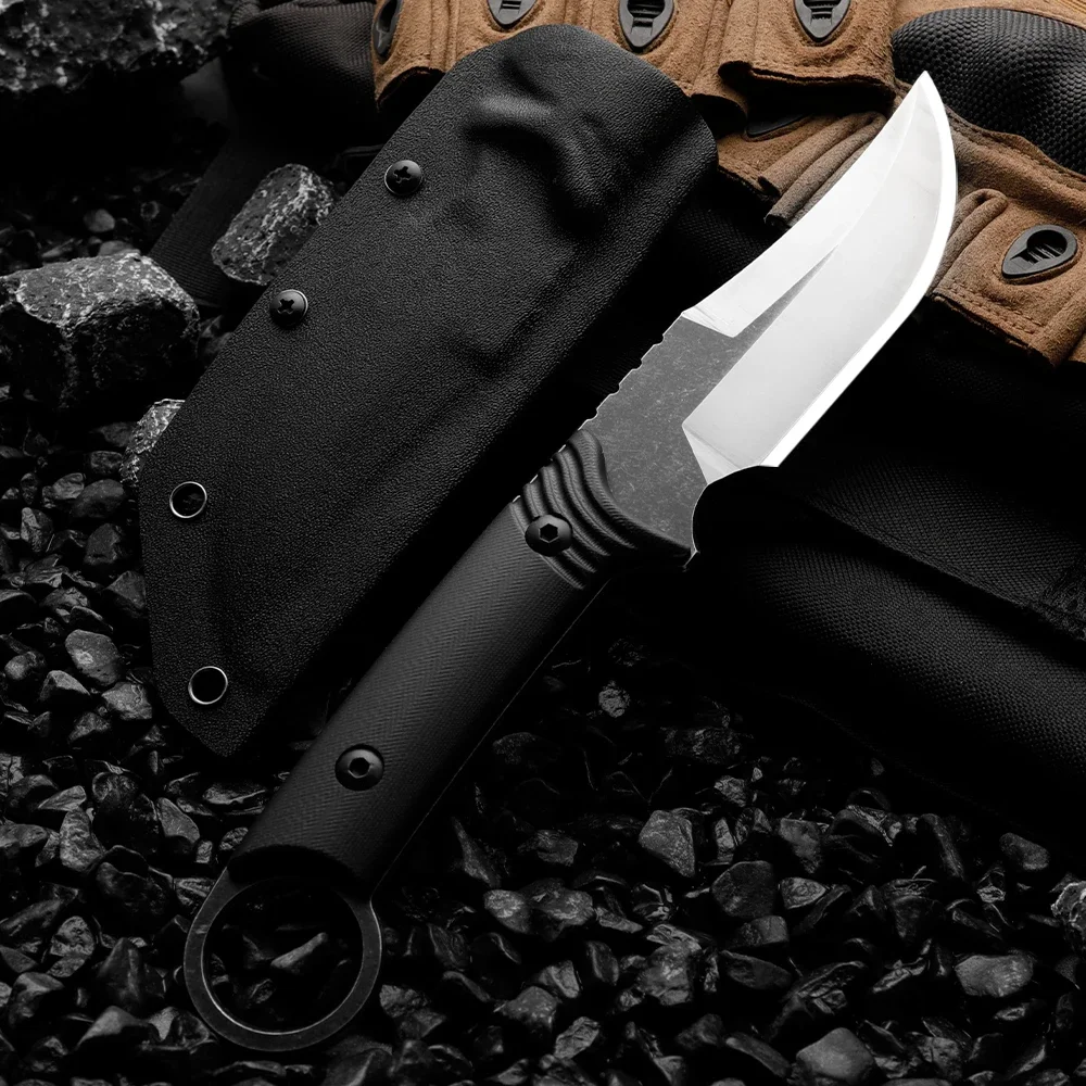 High quality multifunctional fixed blade - outdoor camping, rescue, and emergency survival knife, men\'s gift