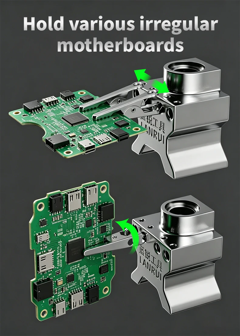 LANRUI B17 Bright Warcraft King Clipper Multifunktionales Motherboard-Fixtur PCB-Halter für Handy-Mainboard-Lötreparaturwerkzeug – Detail 3
