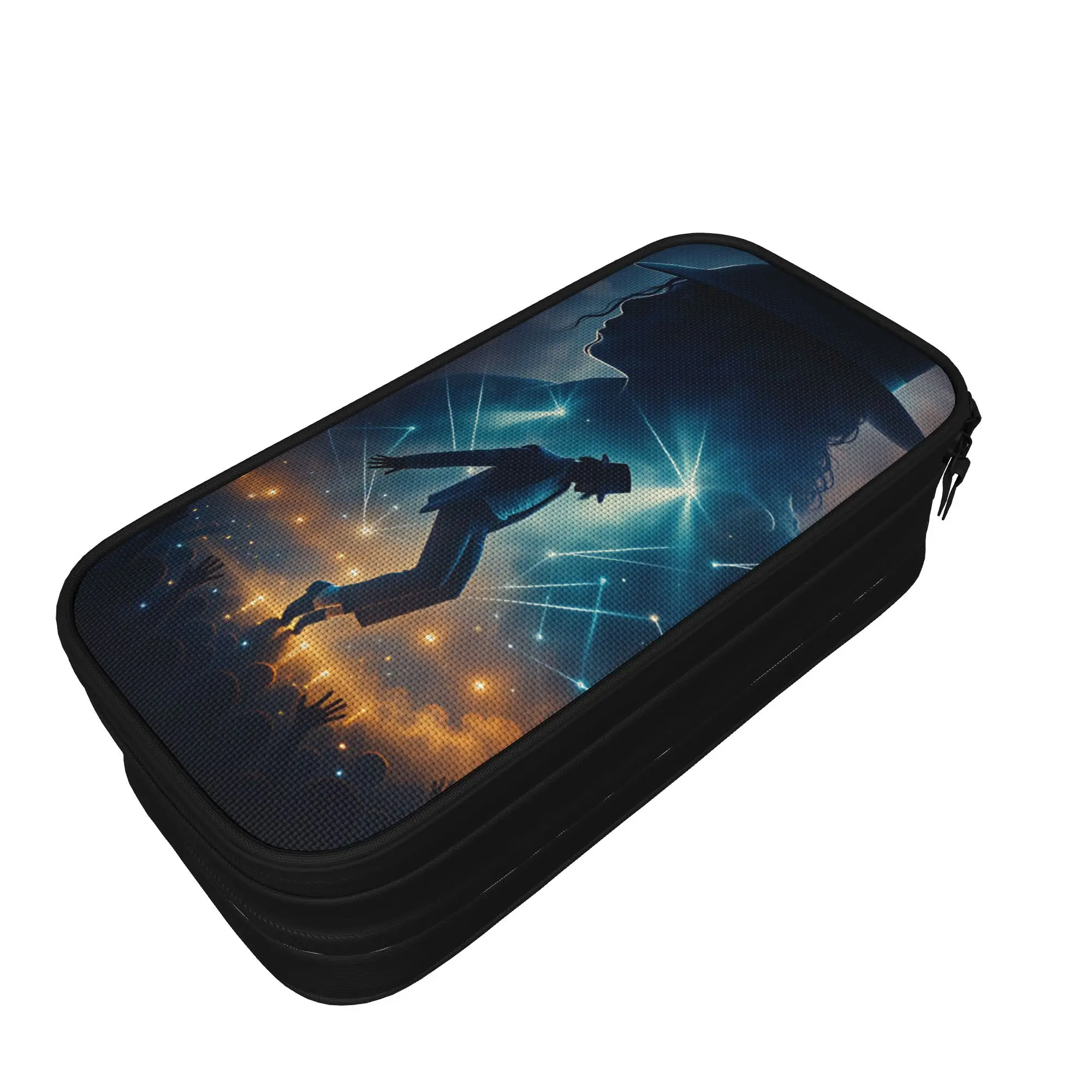 M-Michael Jacksons Pencil Case  Kids Cool Pencil Pouch Printed School Pencil Cases Supplies Birthday Present