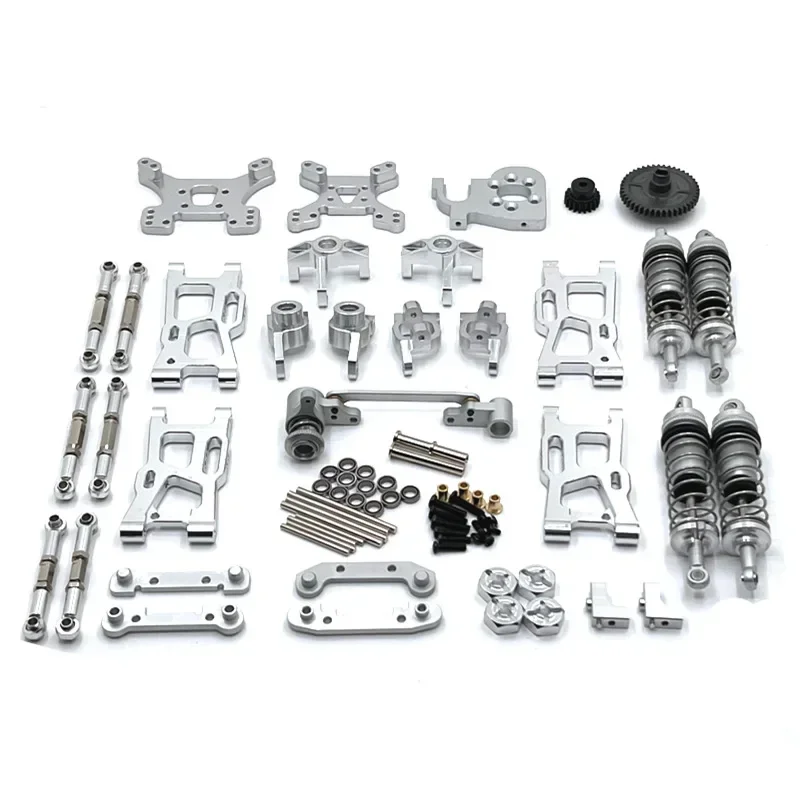 Metal Upgrade Parts Kit RC Car ON Accessories for Wltoys 144001 144010 124017 124019 124007 RIaarIo XDKJ-001 XDKJ-006 AM-X12