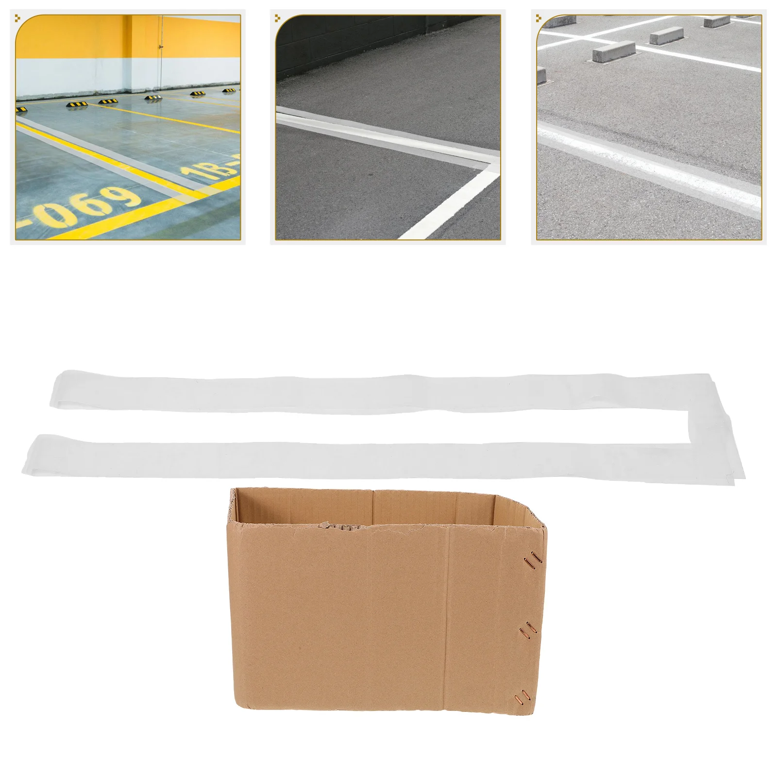 

Pavement Line Drawing Tool Curbs Spray Paint Template Foldable Parking Lot Lines Stencil