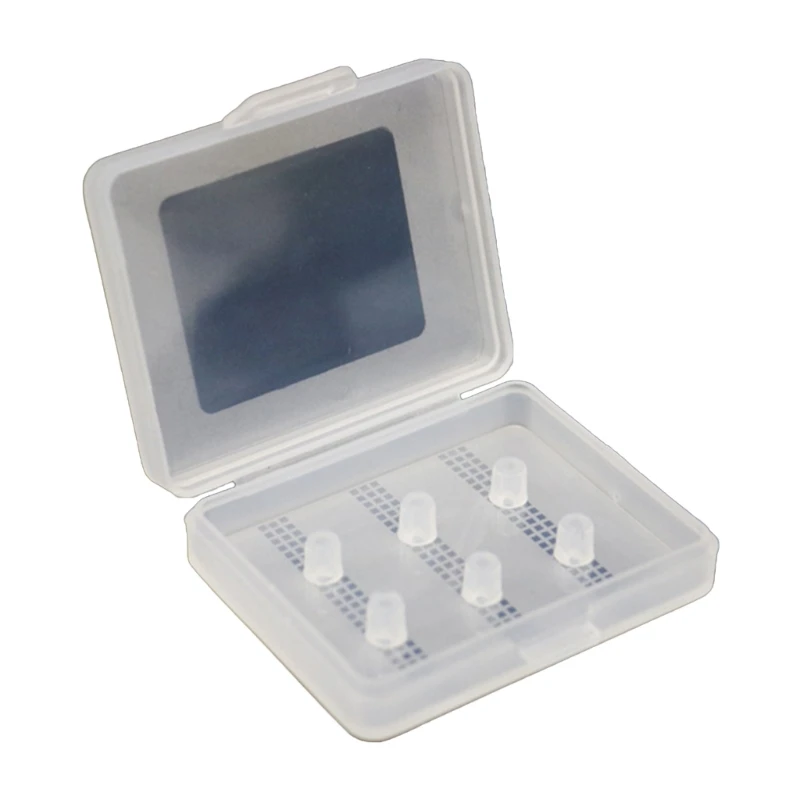 DX62 Earphone Eartips Storage Box Protective Case with Transparent Design,Secure Storage Pouch for Athletes Professionals