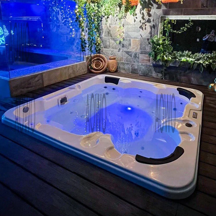 Outdoor Spa Hot Tub whirlpool Tub 5-person Whirlpool Tubs Jacuzziss Outdoor Spa Bathtub Ice Bath Inflatable Whirlpool Pool