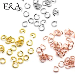 100pcs/Lot Stainless Steel Open Jump Rings Split Rings Connectors for Diy Jewelry Making Accessories Wholesale Findings