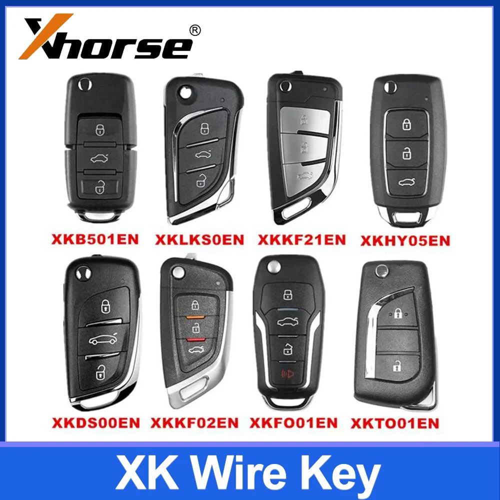 

5pcs/lot Xhorse XK Wire Remote Key XKB501EN XKLKS0EN XKKF21EN XKHY05EN XKDS00EN XKKF02EN XKFO01EN XKTO01EN for VVDI2