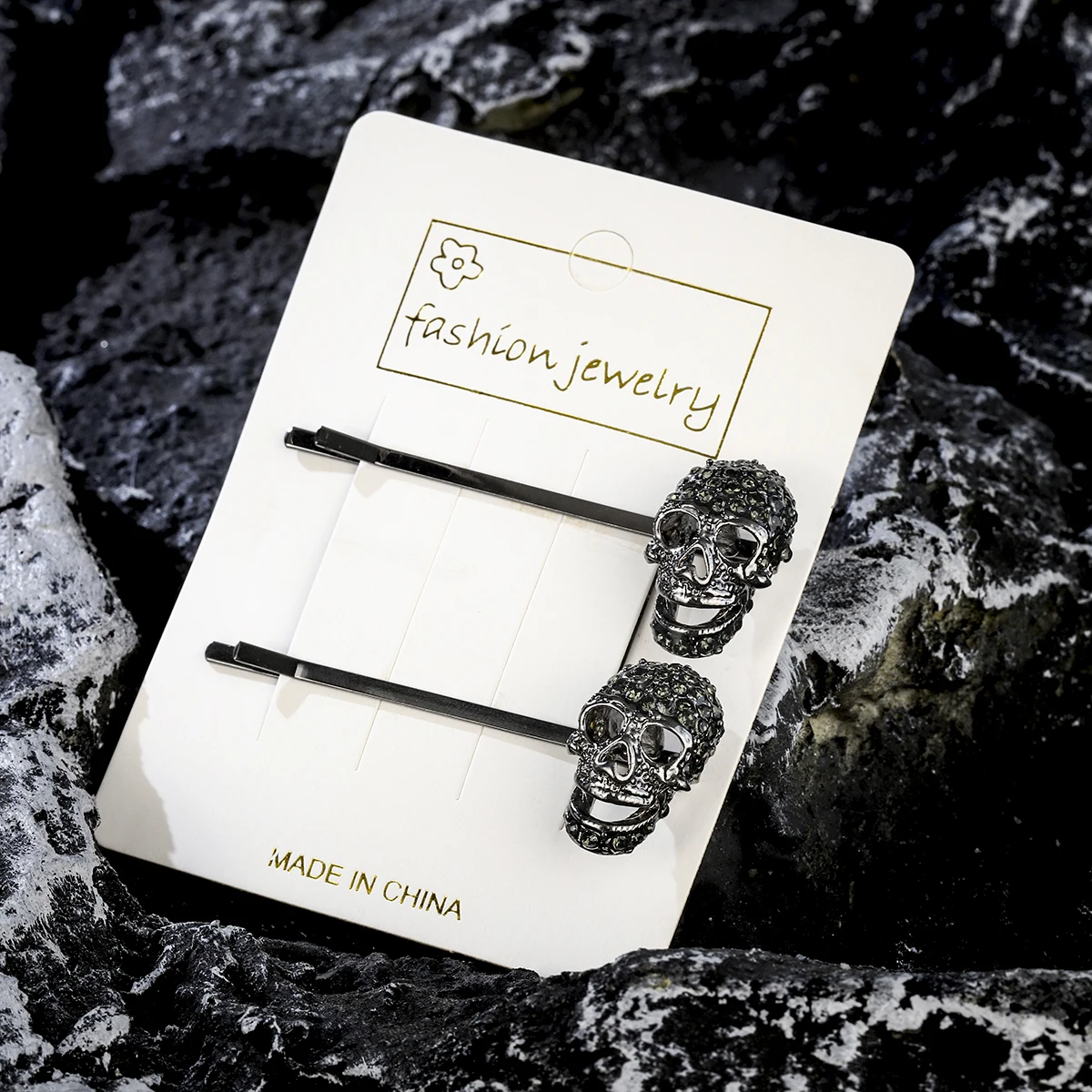 Halloween Black Collection Spinnen Fledermäuse Klassische Haarspange Tanzparty Kopfbedeckung Lustige Streichschädel Haarnadeln Haarschmuck – Detail 5