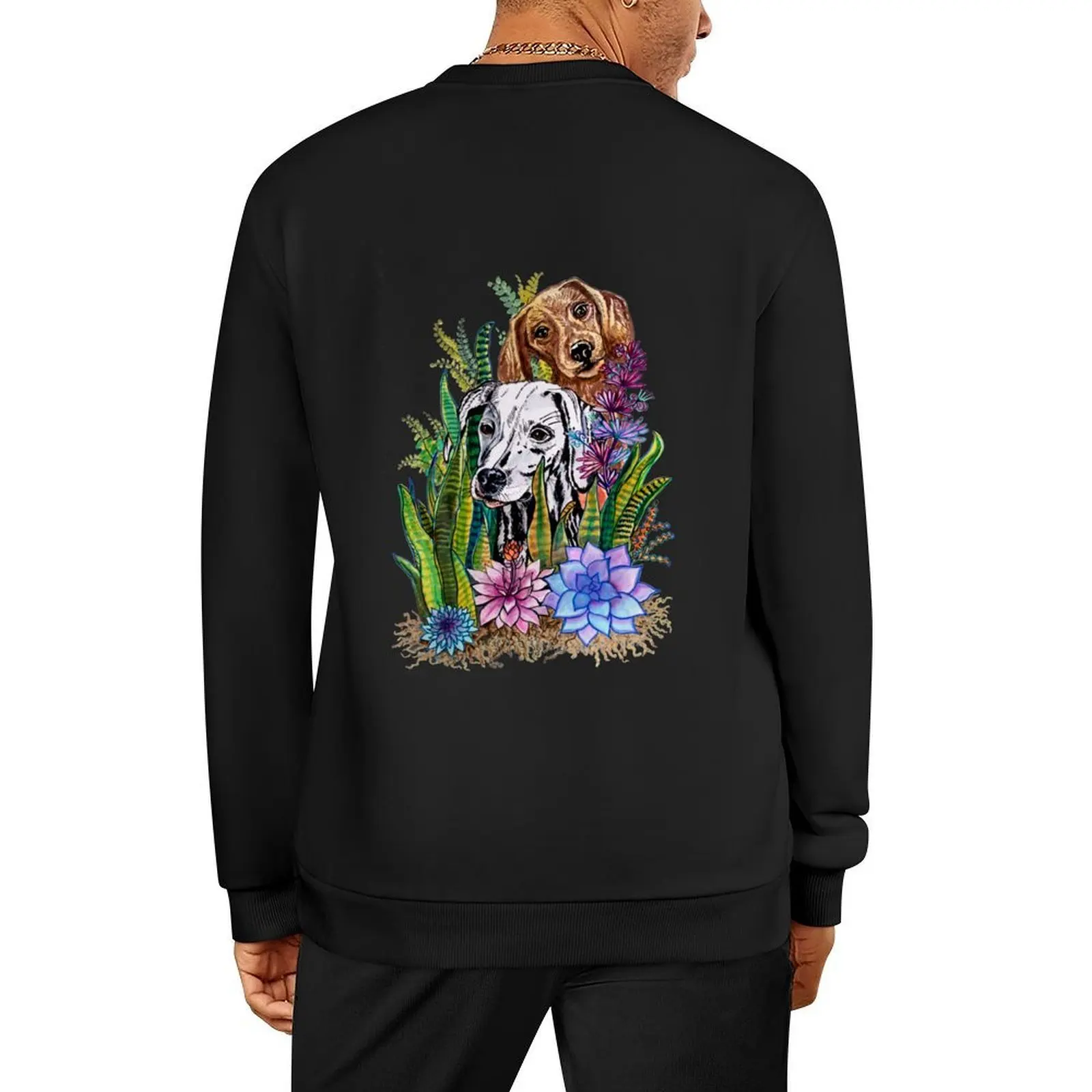 

Dogs and plants Pullover men clothes winter clothes men's sweat-shirt men's clothing winter man sweatshirt