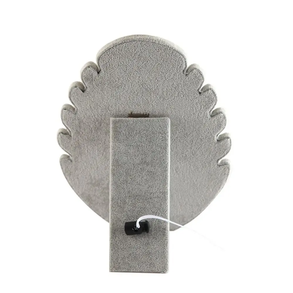 Fashion Leaf Shape Display Board Velvet Foldable Jewelry Collection Rack Pendant Holder Jewelry Cases