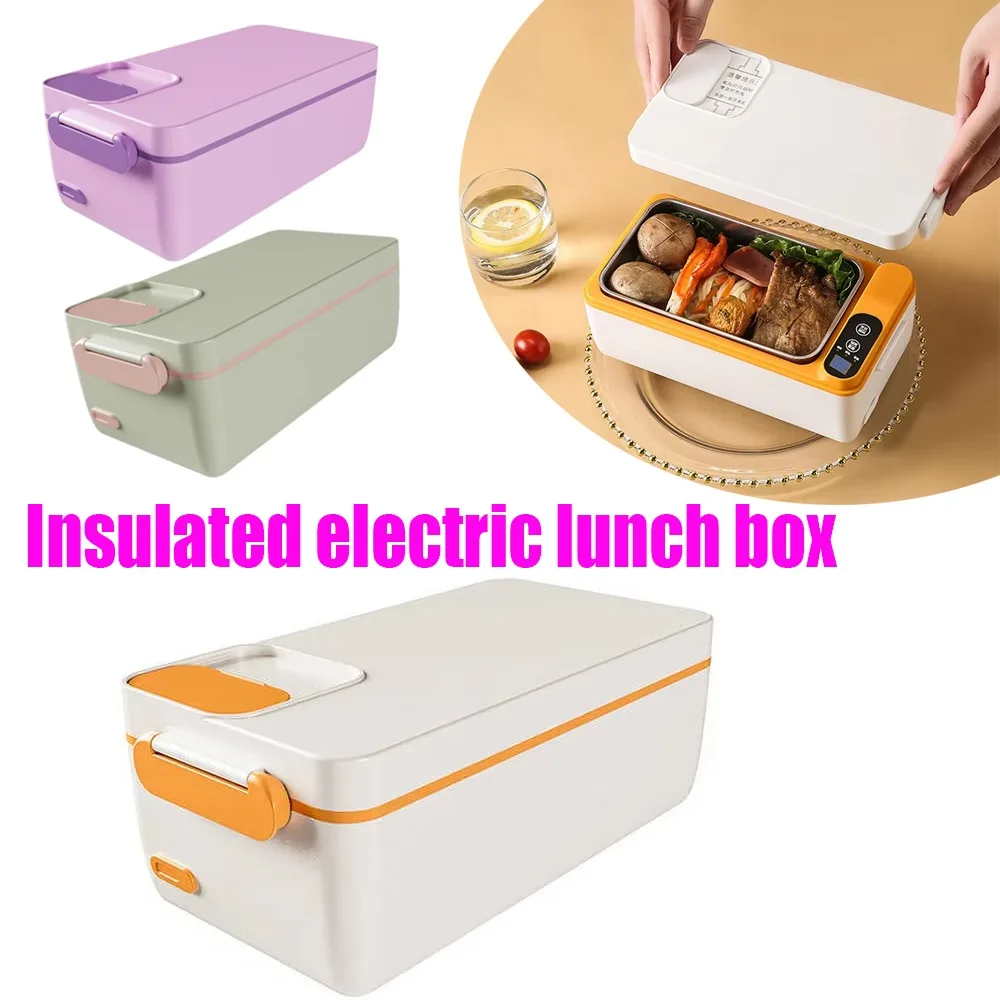 

1L Portable USB Electric Lunch Box Rechargeable Heated Unplugged Rice Cooker Office Lunch Box Camping Heated Insulated Lunch Box