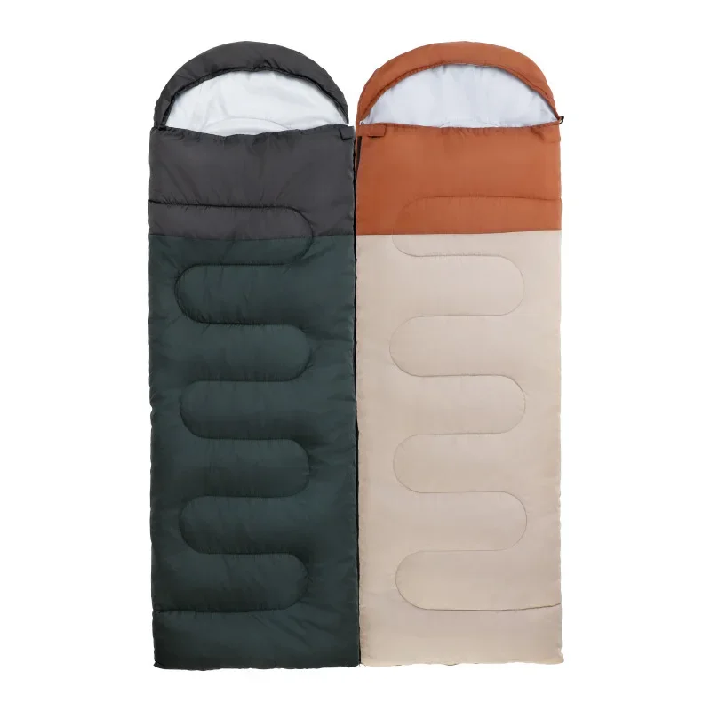 

Adult sleeping bags, outdoor warm and cold-proof, available in all seasons, splash-proof cotton sleeping bags, camping