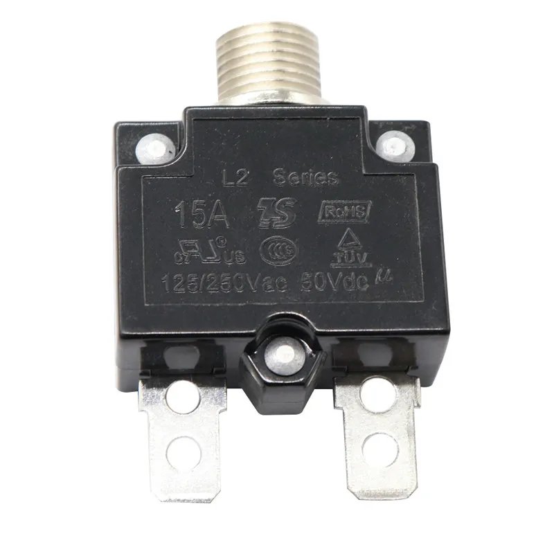 New 12V 5A 10A 15A 20A 30A Push Button Resettable Thermal Circuit Breaker Panel Mount Fine Workmanship For Overload Reset#296853