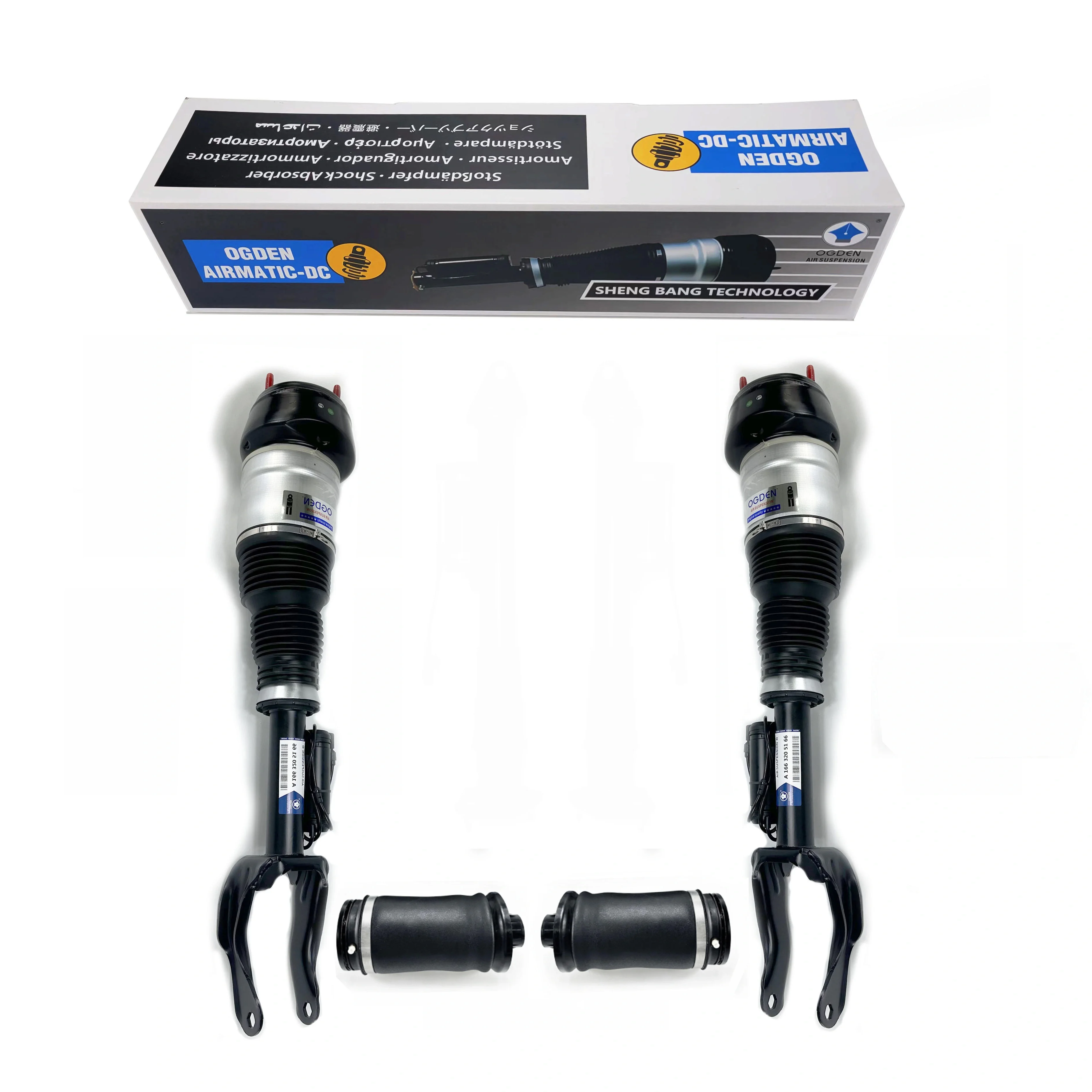 

OGDEN 4X Front And Rear Air Shock Absorbers For with ADS For Mercedes-Benz X166 W166 GL350 GL450 GL63AMG 1663201313 1643200325