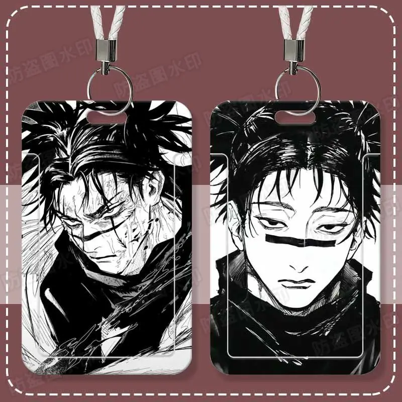 2025 Game Jujutsu Kaisen Choso Student Card Cover Set Card Access Card Bank ID Holder Retractable Credit Protective Sleeves Gift