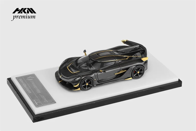 

**Preorder** HKM Premium 1:64 Koenigseg Jesko Attack Glacier Blue Black limited999 Diecast Model Car