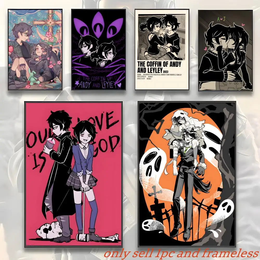 ART game T-The Coffin of Andy and Leyley Poster HD Poster Wall Art interior Hallway Home Decoration Holiday Gifts