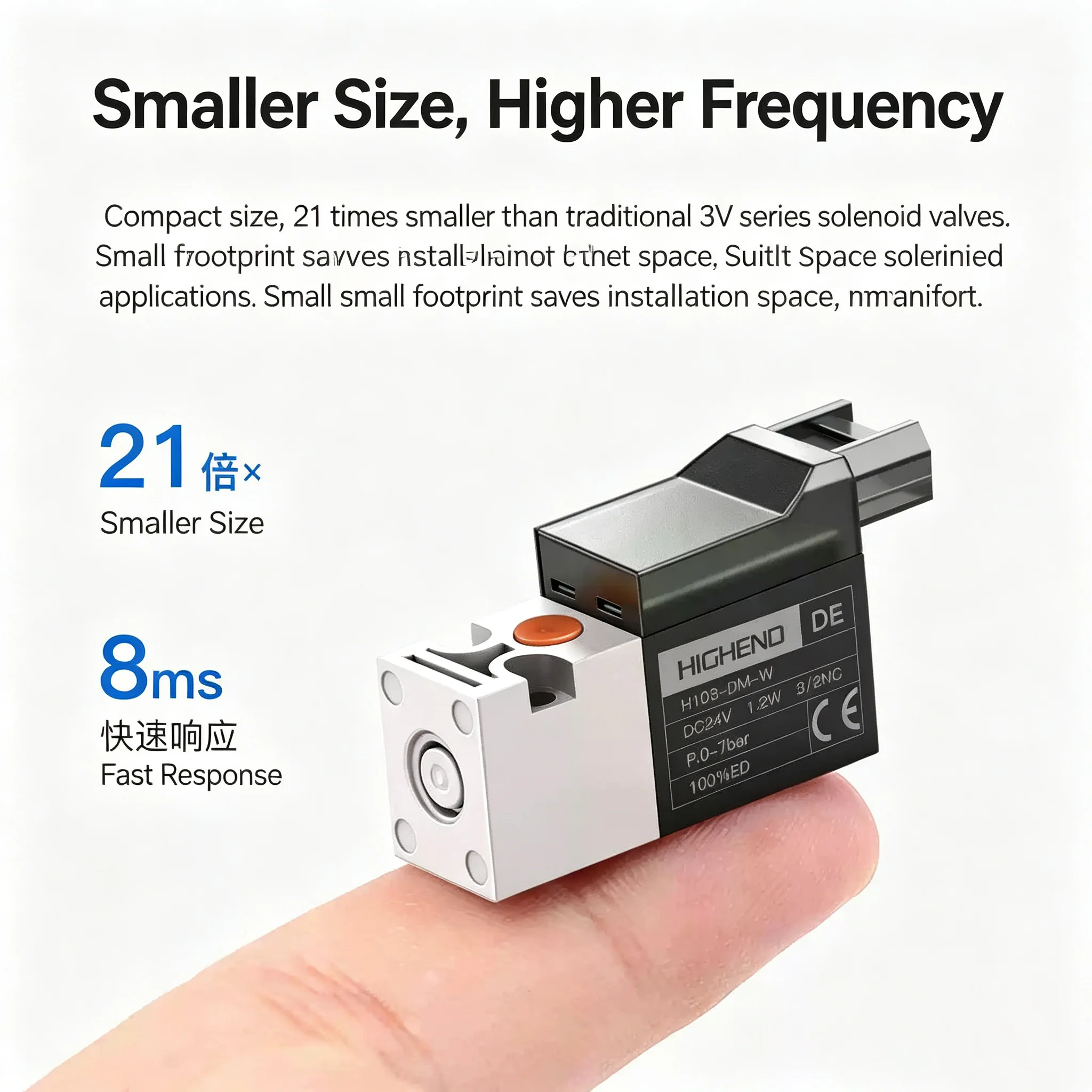 Miniature Pneumatic Solenoid Valve 2/3 Way NC Combination Positive Negative Pressure Use 12V 24V 220V - NC Pneumatic Control Val