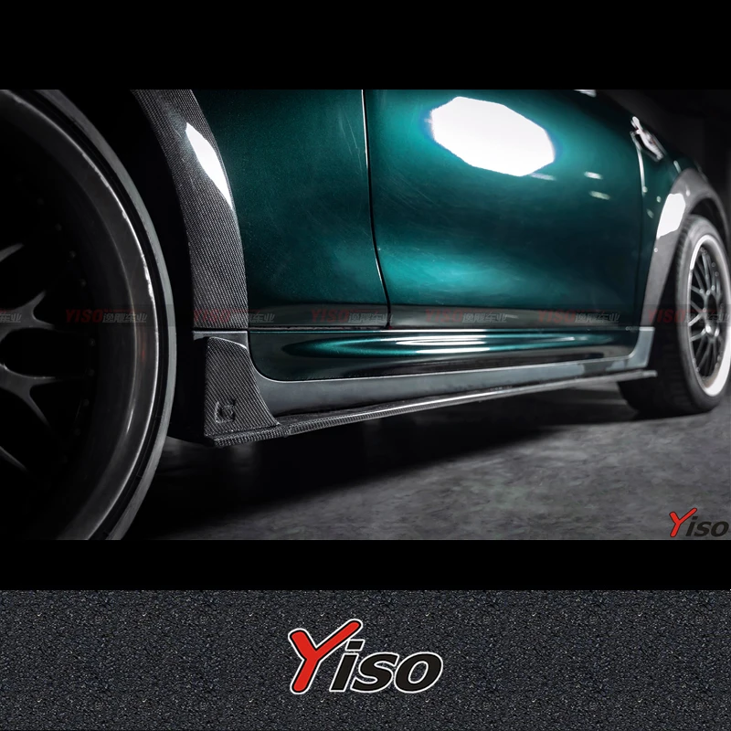 Adecuado para MINI F56 COOPER S JCW, kit aerodinámico de fibra de carbono con circonita modificada, falda lateral MINI F56 COOPER S JCW GIOMIC