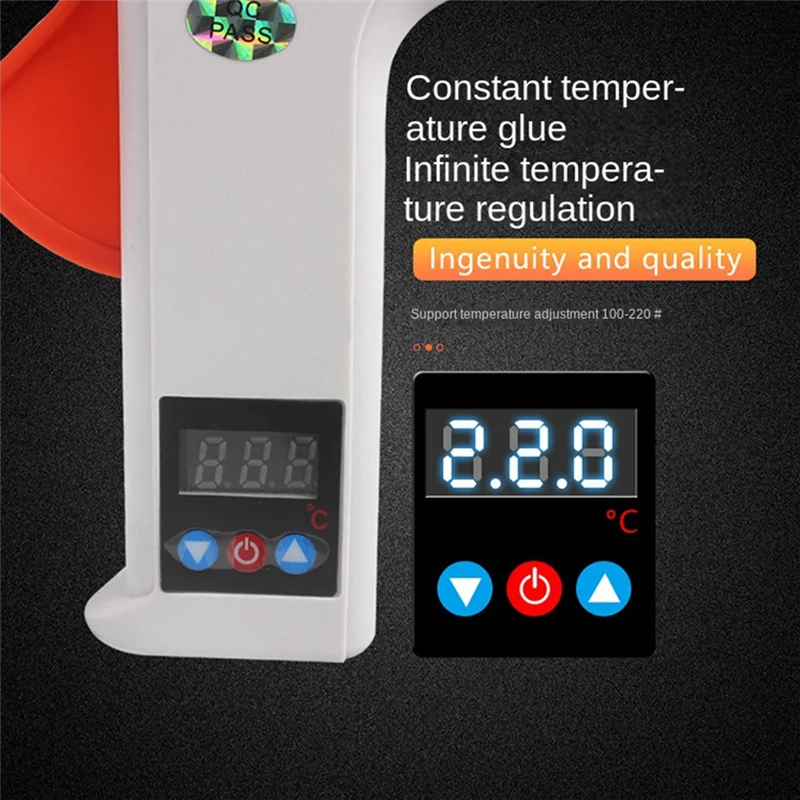 QWE-EU Plug ปืนกาวร้อน Hot Melt กาวปืนสําหรับรถ Dent Puller สําหรับเครื่องทําความร้อนหัตถกรรมซ่อมเครื่องมือปรับอุณหภูมิได้