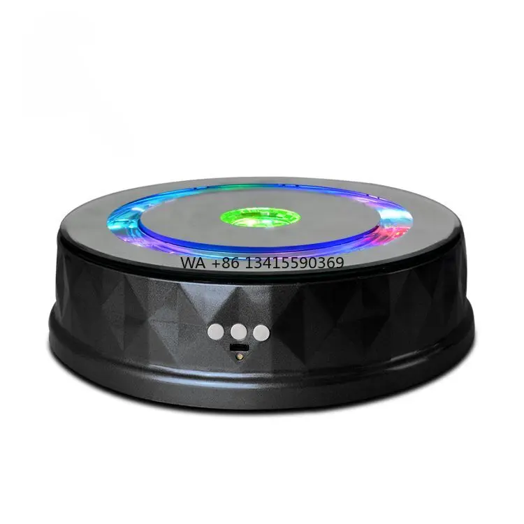 

Соединение Bluetooth, 23 см, цветной светодиодный светильник, поворотный стол на 360 градусов, маленький и удобный, подходит для демонстрации мелких предметов