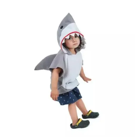 Halloween Child Kids Boy Girl New Year Carnival Party Shark Cos Clothing Funny Shark Animals Cosplay Costumes