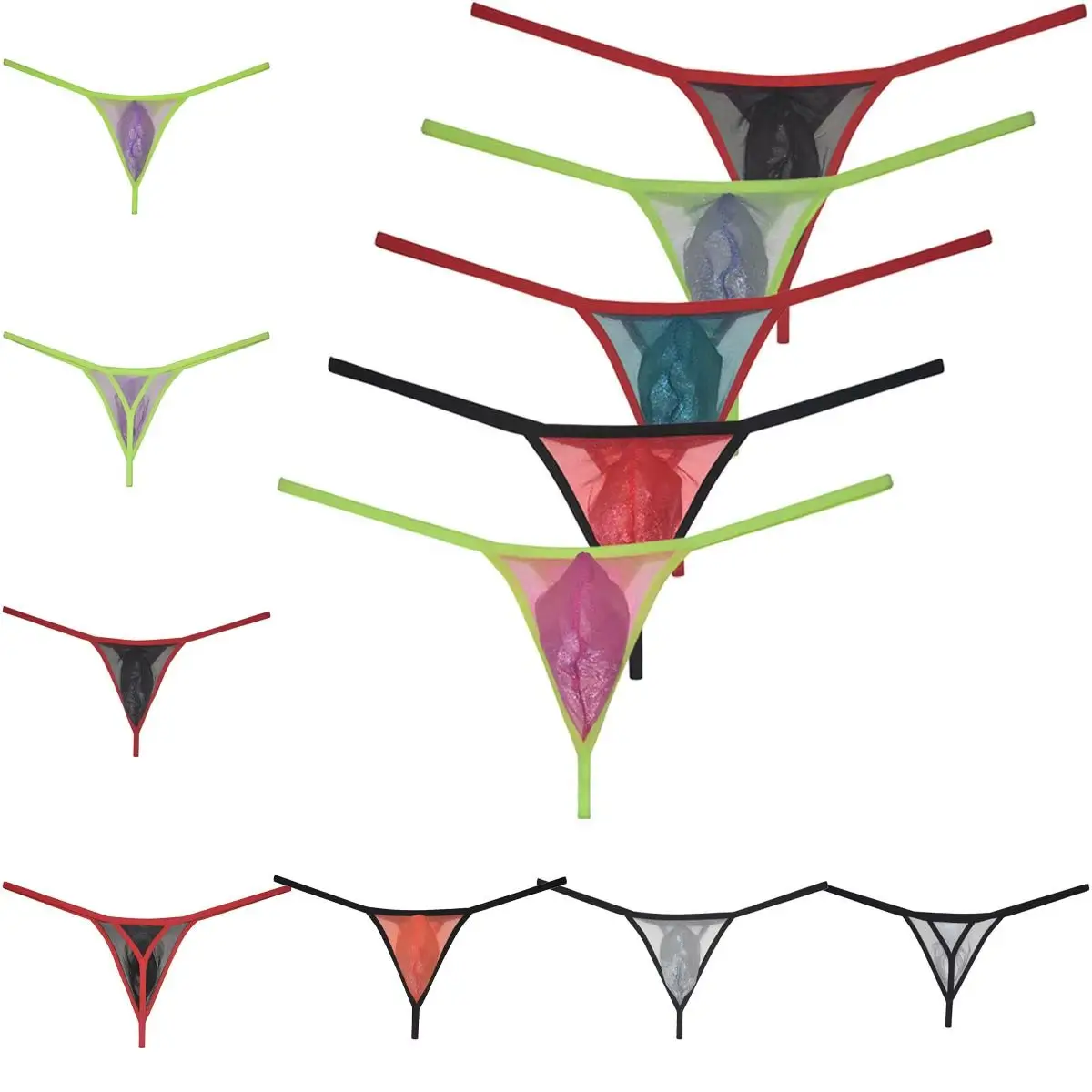 

Мужские сексуальные прозрачные сетчатые стринги с поддерживающим кармашком, трусы-бикини, удобные мягкие танга с низкой посадкой, хипстеры