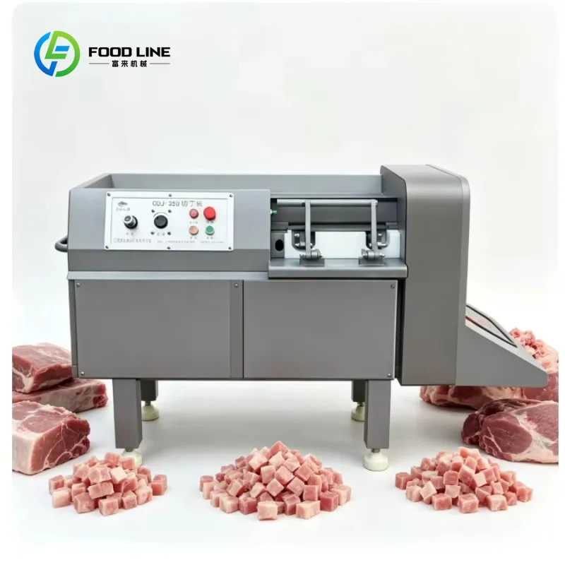Customized Industrial 3D Dicing Machine for Micro-frozen Meat, Automatic Meat Cubes Cutting Equipment
