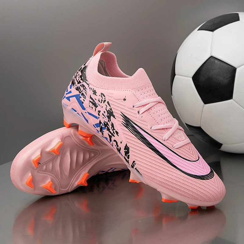 2025 Football Shoes Tiempo Legend 10 Elite FG Wear Resistant Shock Absorption Comfortable Anti-slip Round Head Long Spike
