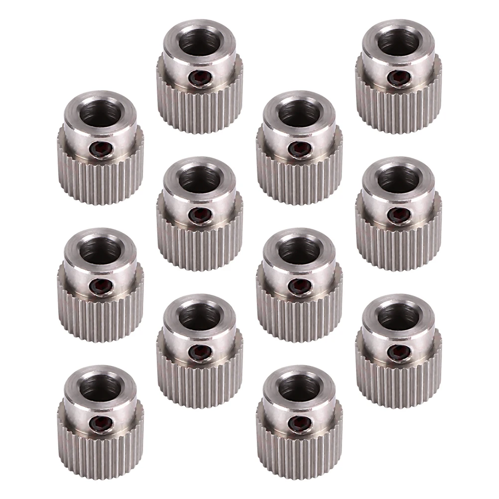 

15 Pcs 36 Teeth Extruder Wheel Gear Stainless Steel Replacement Parts High Efficiency 3D Printer Accessories