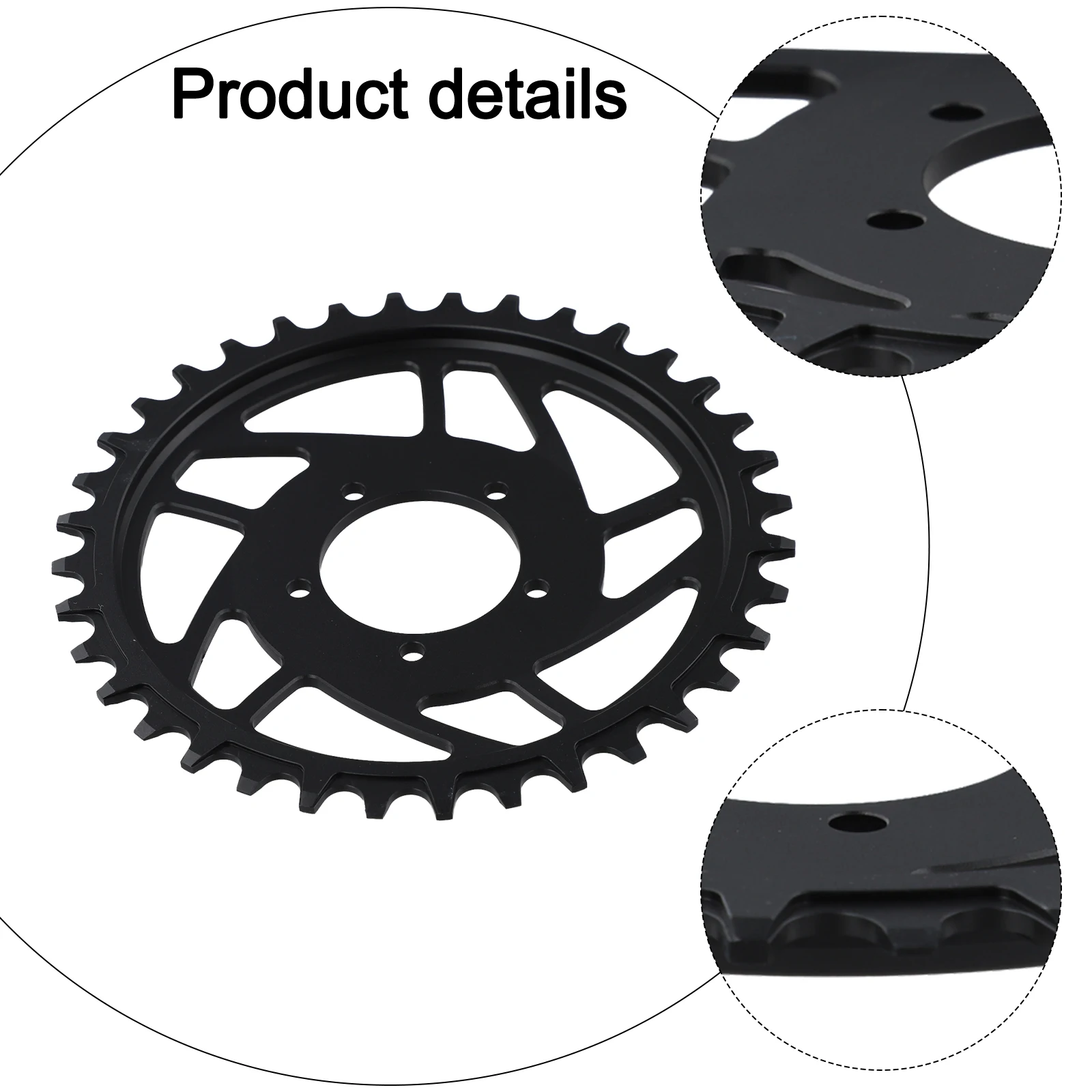 

160mm*14mm Aluminum Alloy Discs Electric Bike Chainring Wheel 36T For Bafang MidMotor48V 52V 1000WHD Ebike Dental Plate