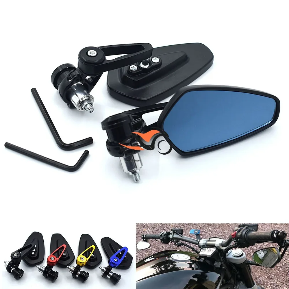 

Universial 7/8" 22mm Handlebar Side Rearview Mirrors Aluminum Bar End Mirror FOR Honda CB500F CB500X CB599 CB600/F CB650F CB1000