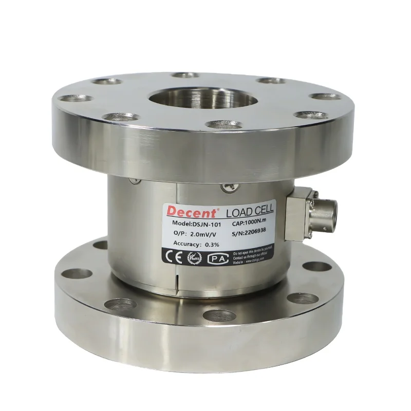 Tester Torque Wrench Screw L ock Cylinder Measurement Controller Large Range Double Flange  Reaction Static Force Torque Sensor