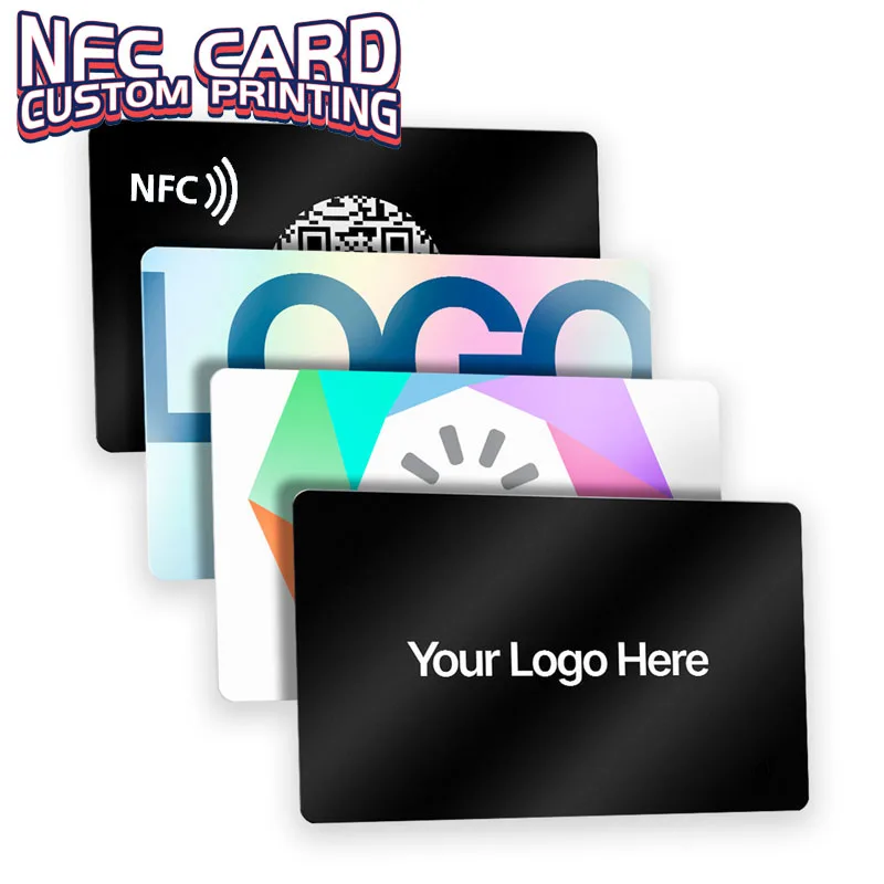 NTAG215 Custom Printing NFC Business Card Fast Reading Ntag 215 Smart Name Card Digital Business Card Social Recognition Card