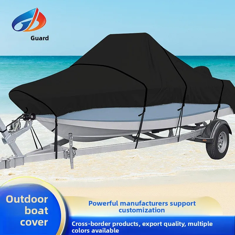 

Heavy Duty Waterproof Boat Cover 11-22FT UV-resistant Marine Yacht Trailerable Canvas