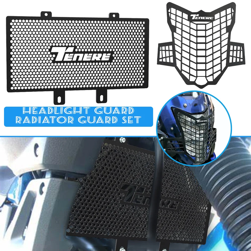 

For YAMAHA XT660Z Tenere XTZ660 XT 660Z XT660 Z 2008-2016 2009 2010 Motorbike Headlight Radiator Guard Grille Protector Cover