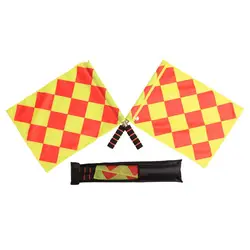 Trial Flag 1 Set Professional Sturdy Not Easy to Deform  Sports Match Referee Flag Referee Tool