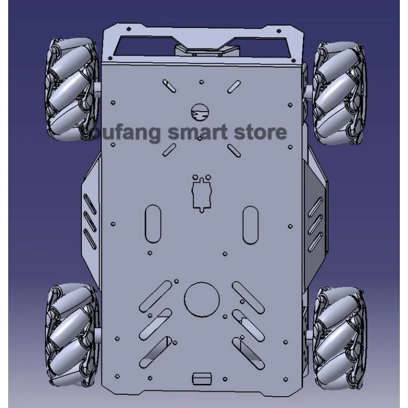 Picture 3: 25Kg Load RC Tank V3 Mecanum Wheel Robot Car for Arduino Robot DIY Kit with Encoder Motor and Ps2 Handle Programmable Robot Kit