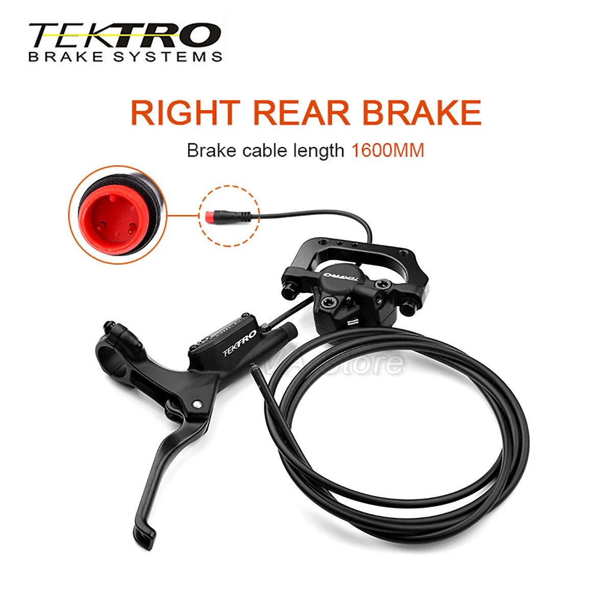 TEKTRO HD-E350 Electric Bicycle Hydraulic Disc Brake Set 900/1850mm E-Bike Scooter Power Control Power Off Disc Brake