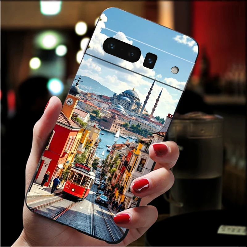 حافظة لهاتف جوجل بيكسل 10 9 برو XL 9A 8 7 6 برو بيكسل 8A 7A 6A بكسل 8 7 6 5 اليونان تركيا إيطاليا مشهد #1