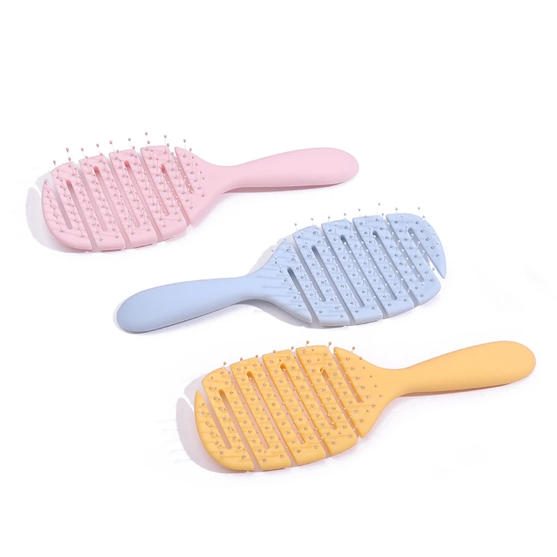 Oblique And Empty Syling Hair Comb Massage Comb Reduce Hair Loss Anti -tangles Fluffy Anti-static Curved Hair Comb For All Purpo