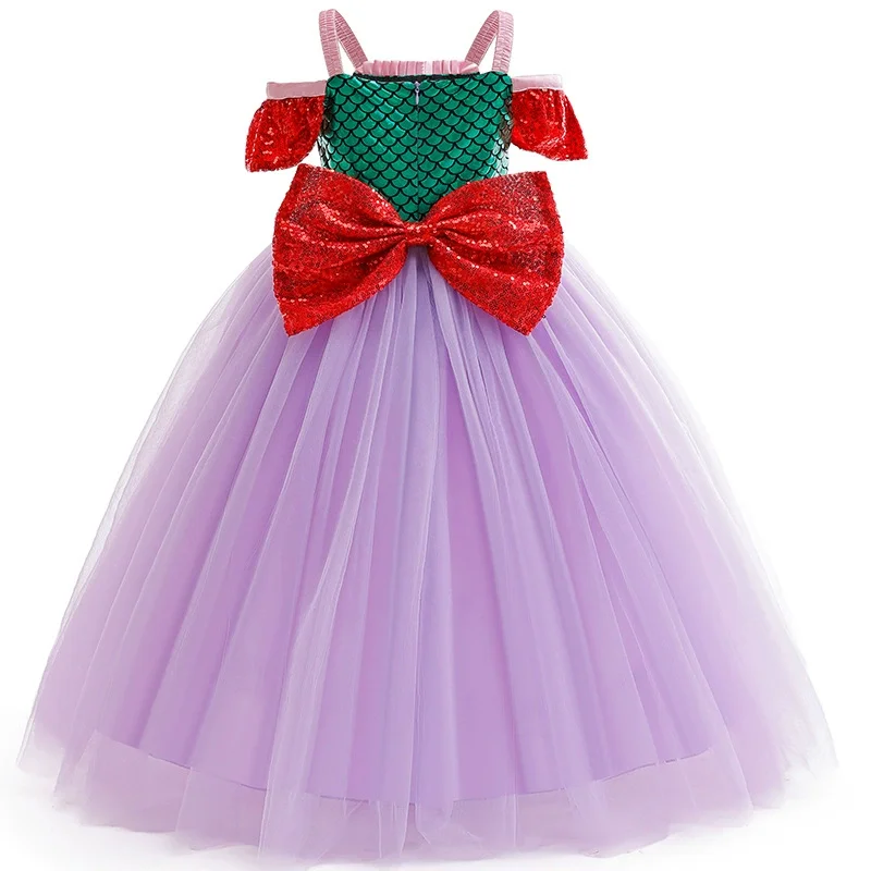 2 3 4 5 6 7 8 9 10 Years Cosplay Girls Dress Cute Cartoon Mesh Fashion Girls Princess Dress Birthday Party Costumes Kids Clothes